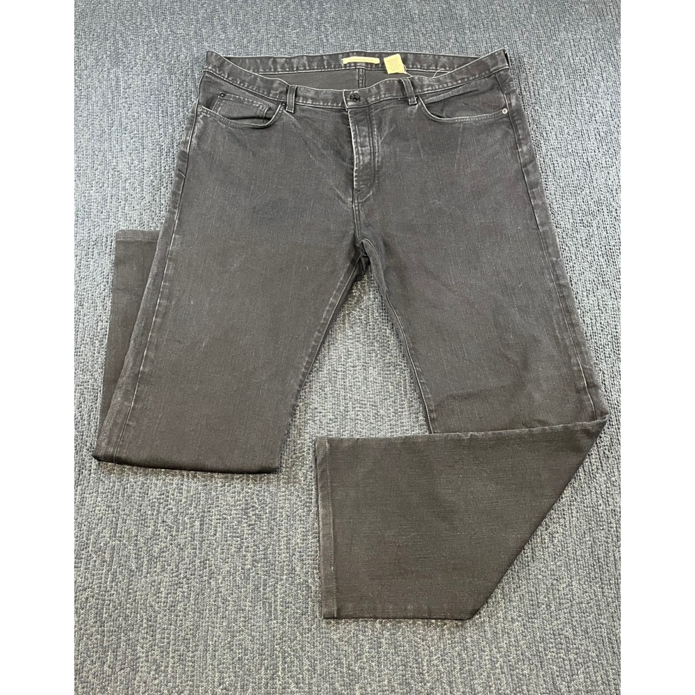 John Varvatos Star USA Mens 42R Black Authentic Fit Denim Jeans 50LCJAA V215